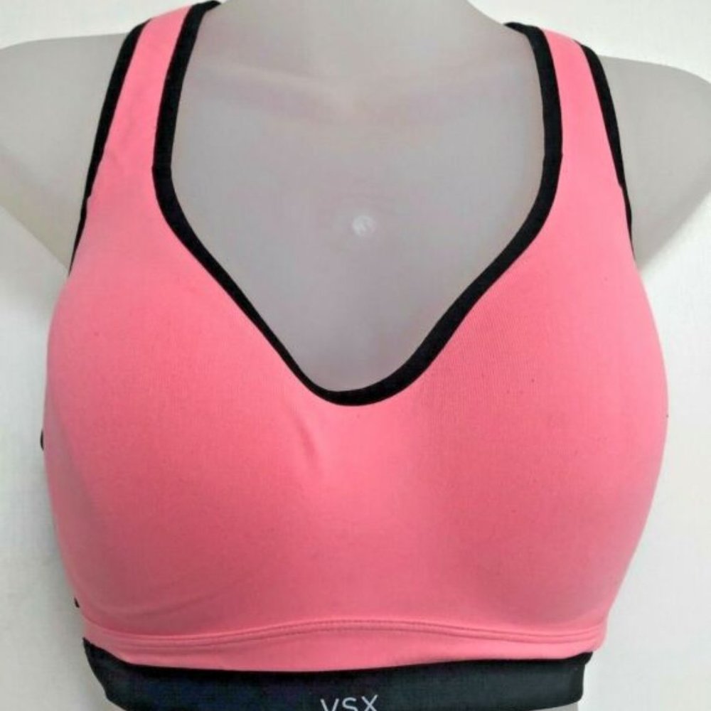Victorias Secret VSX Racerback Sports Bra, NWT size 36DD in neon orange